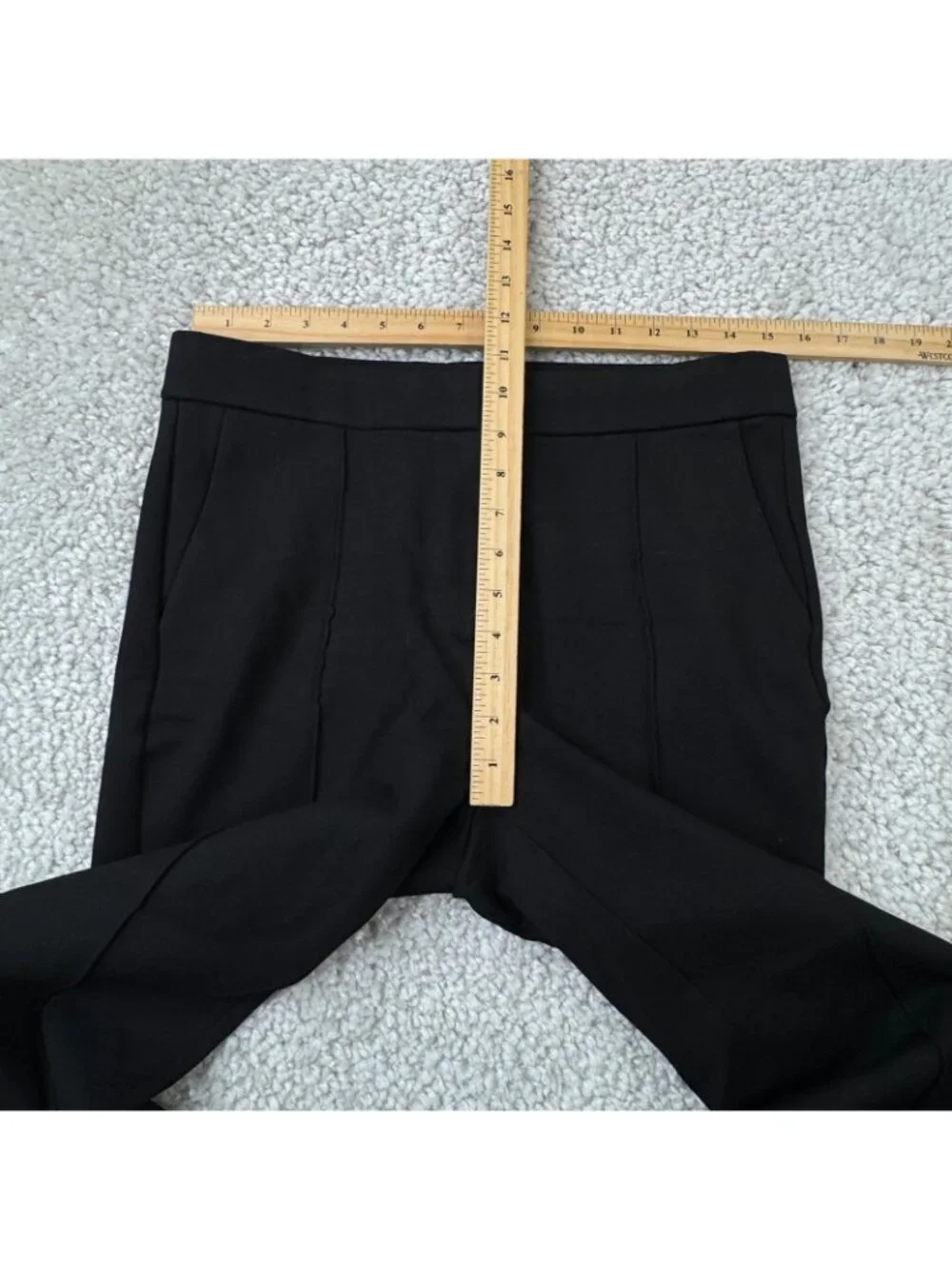 J.Crew Mario Bellucci Demi Boot Trouser Ponte Pant Black Womens 12 Petite
